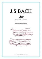 Noten Air from Suite No.3 (on the G string)