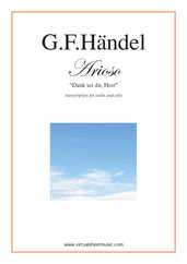 Noten Arioso - Dank sei dir, Herr