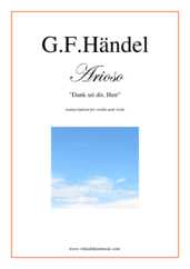 Noten Arioso - Dank sei dir, Herr