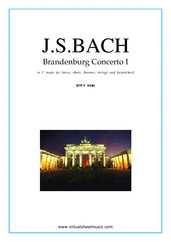 Noten Brandenburg Concerto I (Stimmen)