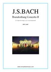 Noten Brandenburg Concerto II (Stimmen)