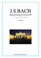 Noten Brandenburg Concerto III (Stimmen)