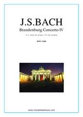 Noten Brandenburg Concerto IV (Stimmen)