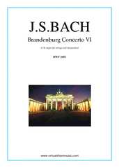 Noten Brandenburg Concerto VI (Stimmen)