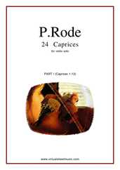 Noten Caprices part I (1-12)