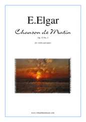 Noten Chanson de Matin Op. 15 No. 2