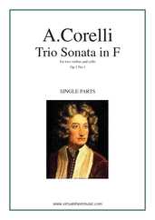 Noten Trio Sonata in F major Op.1 No.1 (Stimmen)