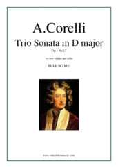 Noten Trio Sonata in D major Op.1 No.12 (komplett)