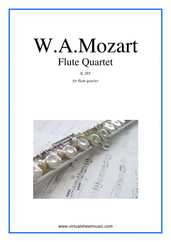 Noten Flute Quartet K285 (Stimmen)
