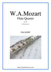 Noten Flute Quartet K285 (komplett)