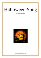 Noten Halloween Song