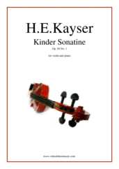 Noten Kinder Sonatine Op. 58 No. 1