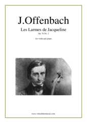 Noten Les Larmes de Jacqueline, Elegie Op.76 No.2