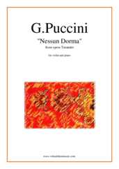 Noten Nessun Dorma, from the opera Turandot