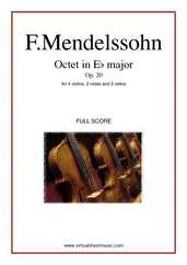 Noten Octet in Eb major Op. 20 (Partitur)