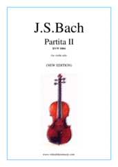 Noten Partita No.2 in D minor (neue Ausgabe)
