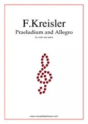 Noten Praeludium and Allegro, piano accompaniment video
