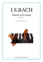 Noten Sonata in G major BWV 1019