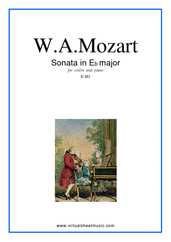 Noten Sonata in Eb major K481