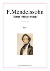 Noten Lieder ohne Worte Op. 19 (komplett)