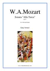 Noten Rondo "Alla Turca" - Turkish March (leichte Version)