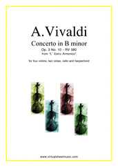 Noten Concerto in B minor Op.3 No.10 RV 580 (Stimmen)