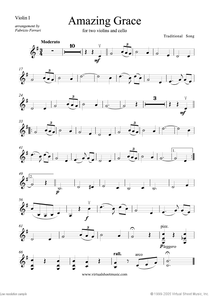 Noten Amazing Grace