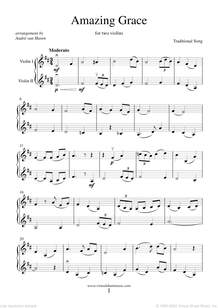 Noten Amazing Grace