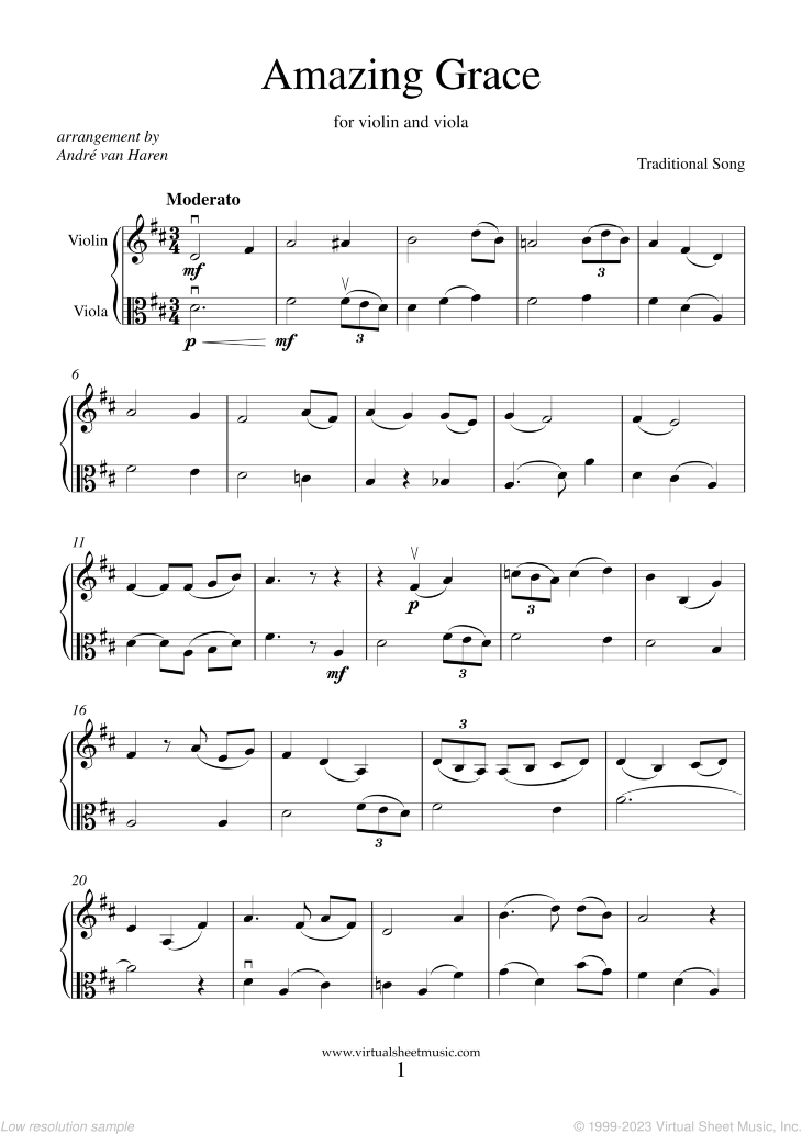 Noten Amazing Grace