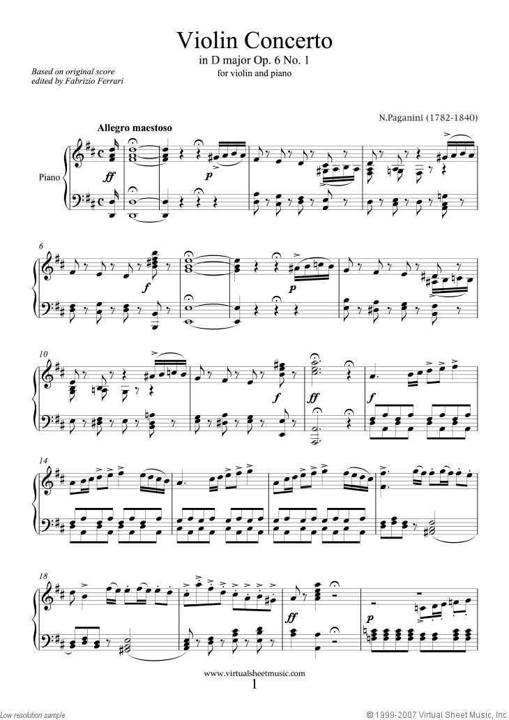 Noten Concerto op.6 no.1