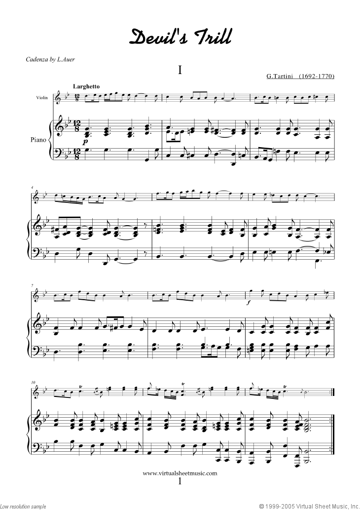 Noten Devil's Trill Sonata