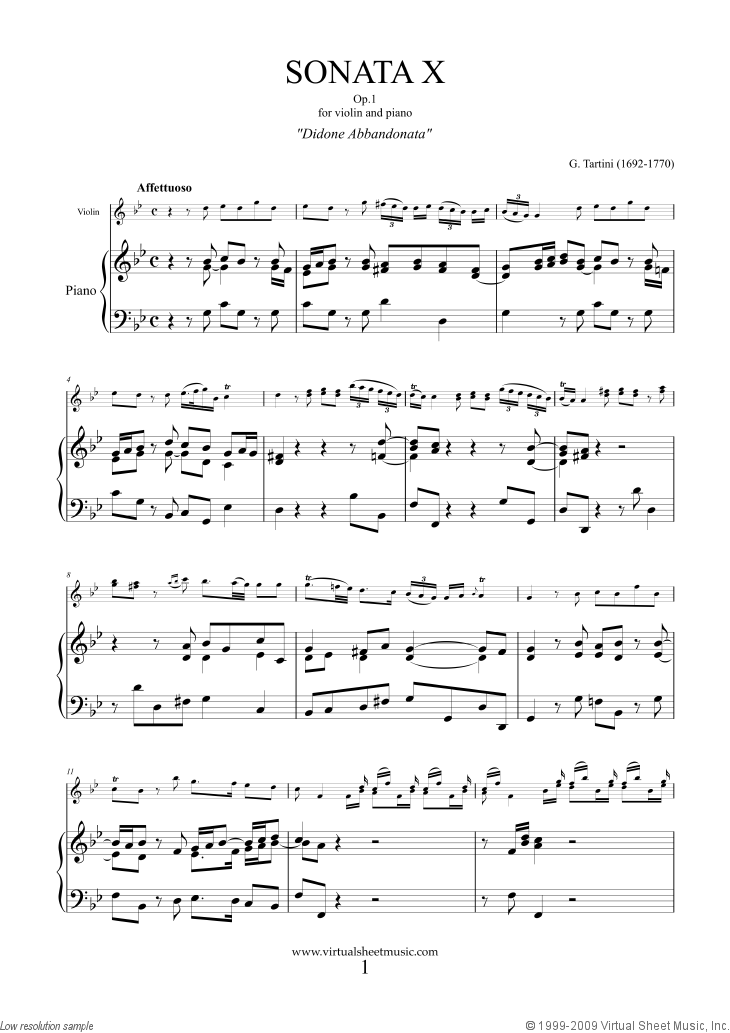 Noten Sonata Op.1 No.10