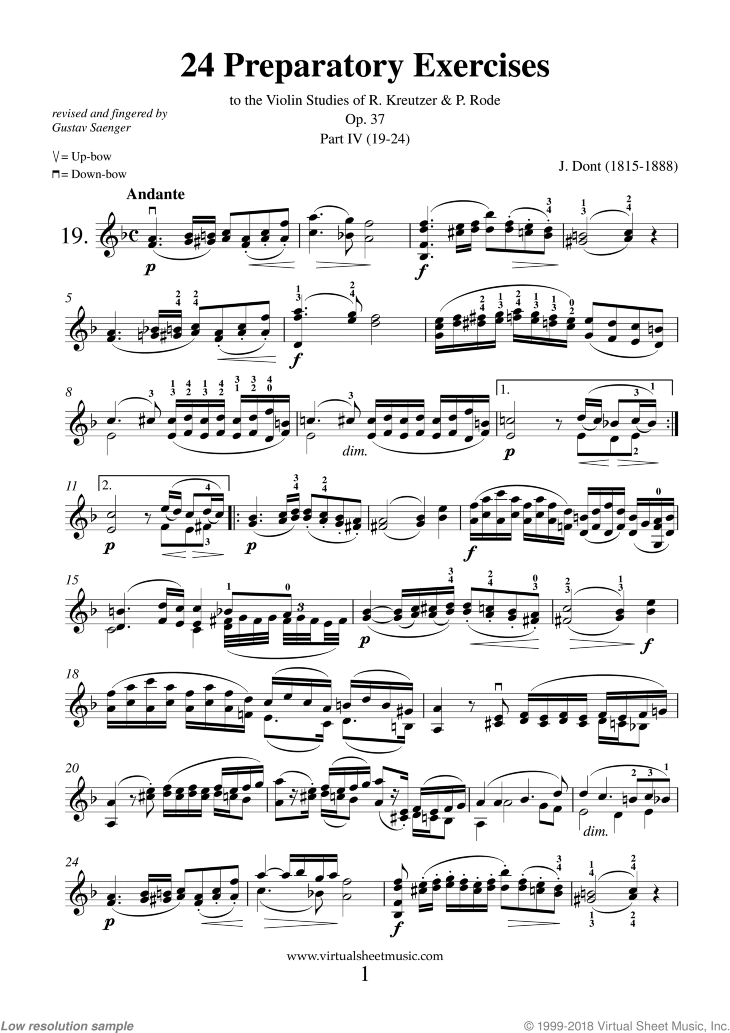 Noten Studies, 24 Op.37 (Preparatory Exercises) - Part IV