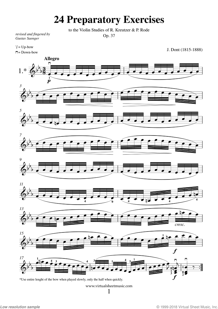 Noten Studies, 24 Op.37 (Preparatory Exercises) - Komplett