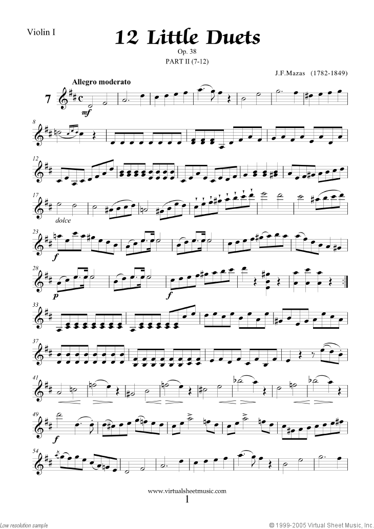 Noten Little Duets Op.38, 12 - part II