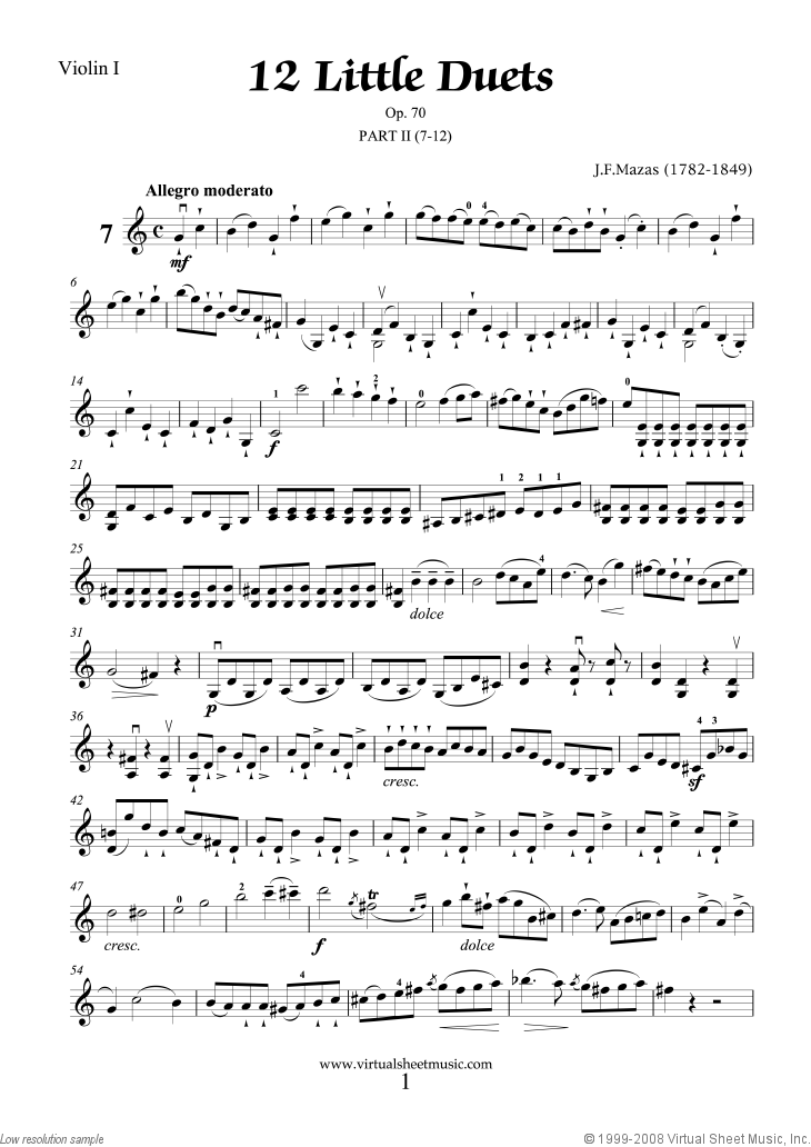 Noten Little Duets Op.70, 12 - part II