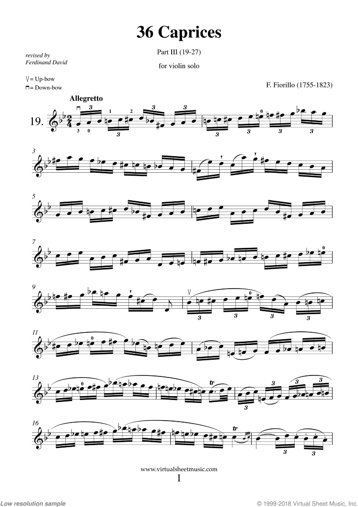 Noten Caprices, 36 part III (19-27)