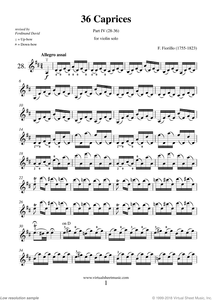 Noten Caprices, 36 part IV (28-36)