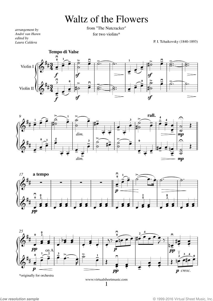 Noten Waltz of the Flowers