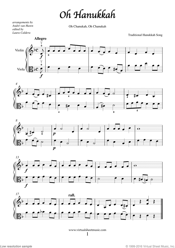 Noten Hanukkah Songs Collection (Chanukah songs)