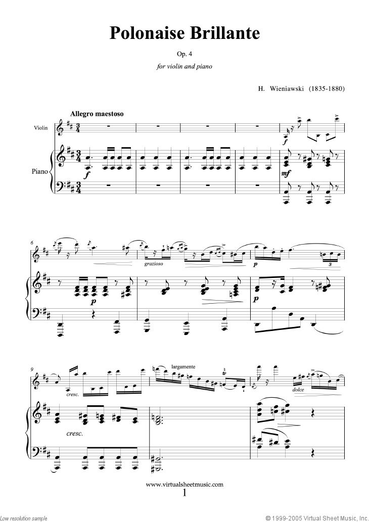 Noten Polonaise Brillante Op.4