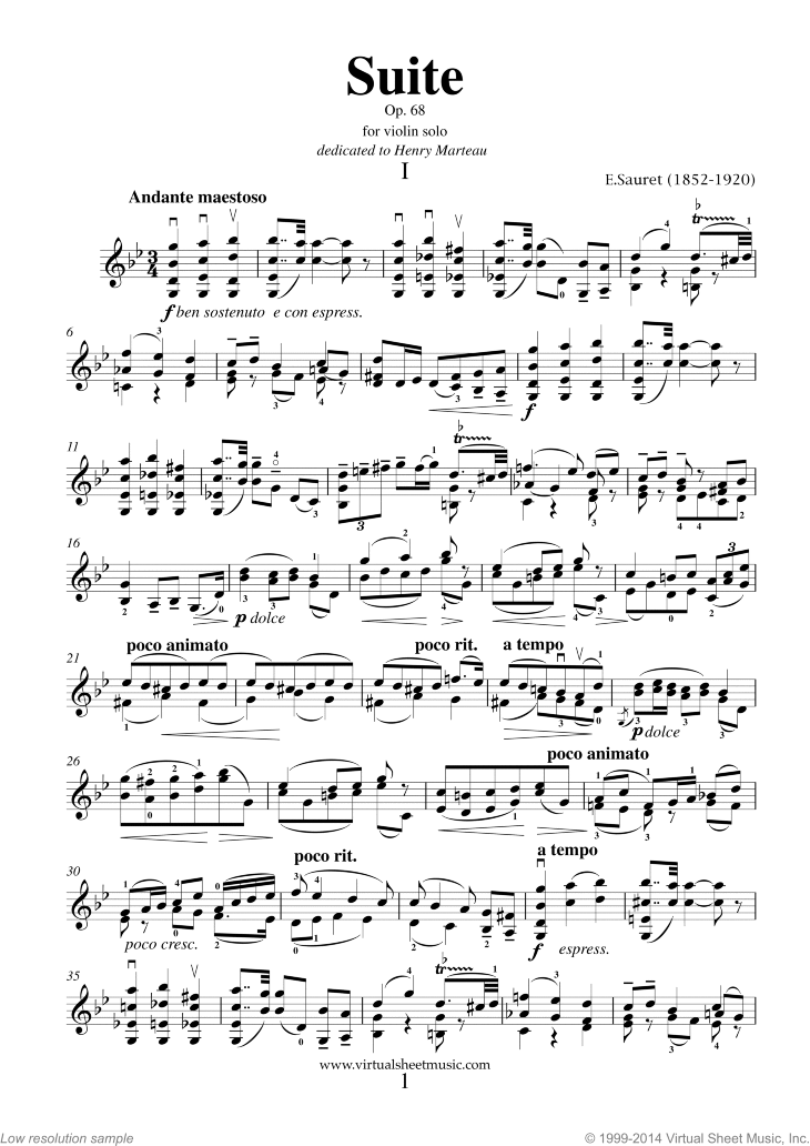 Noten Suite Op.68