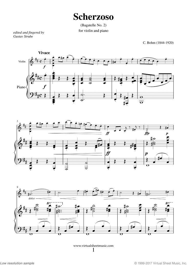 Noten Scherzoso (Bagatelle No. 2)
