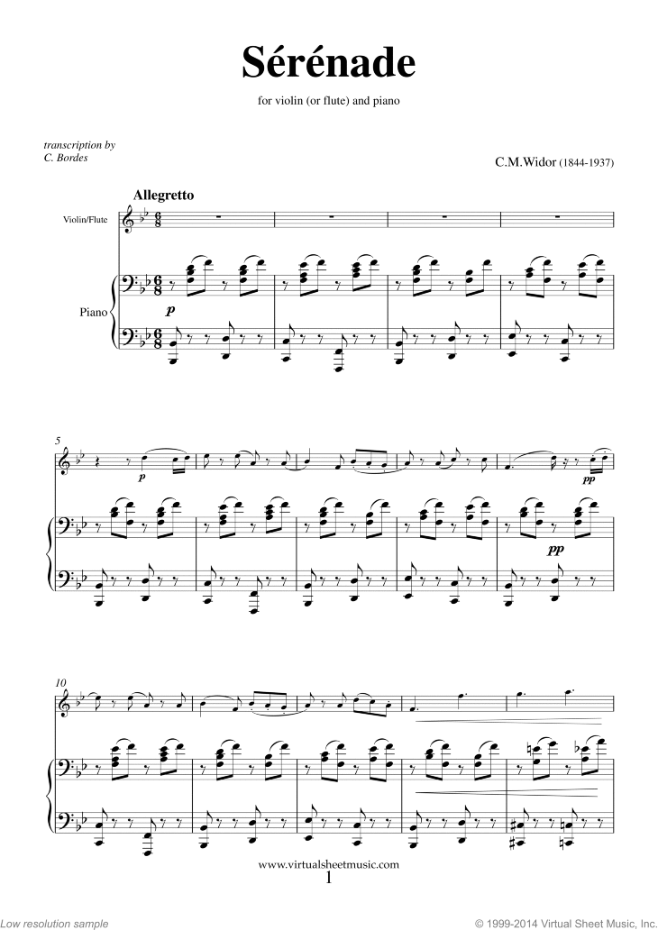 Noten Serenade Op. 10