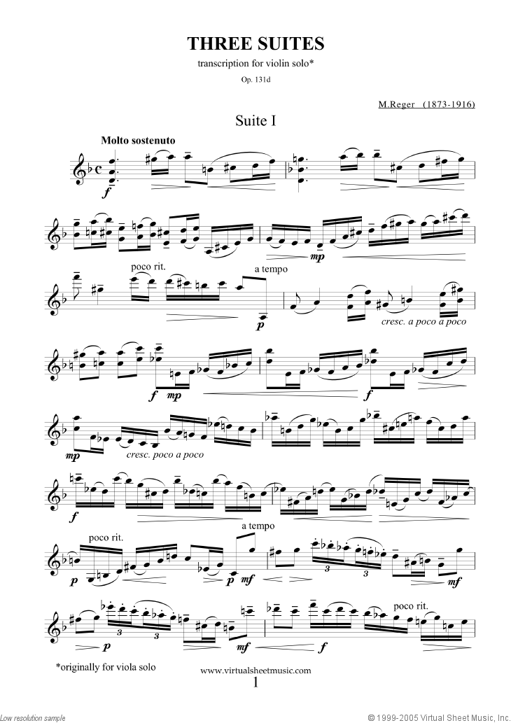 Noten Three Suites Op.131d