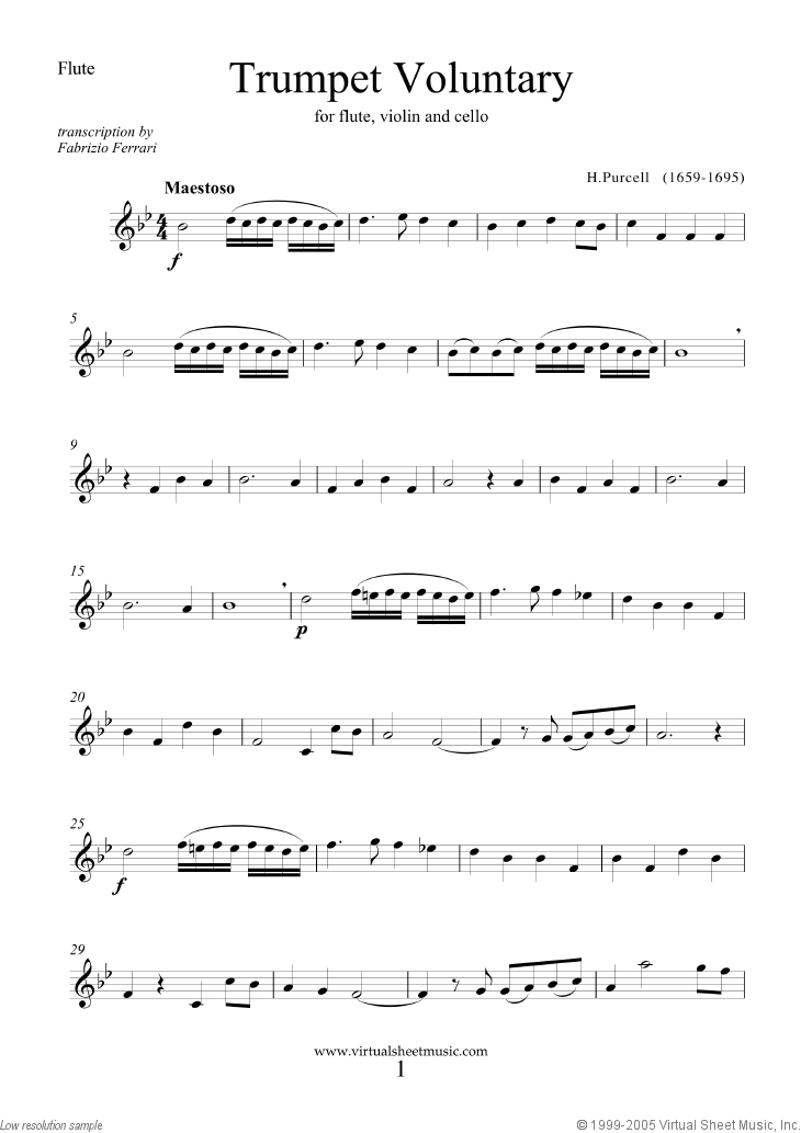 Noten Trumpet Voluntary & Hornpipe