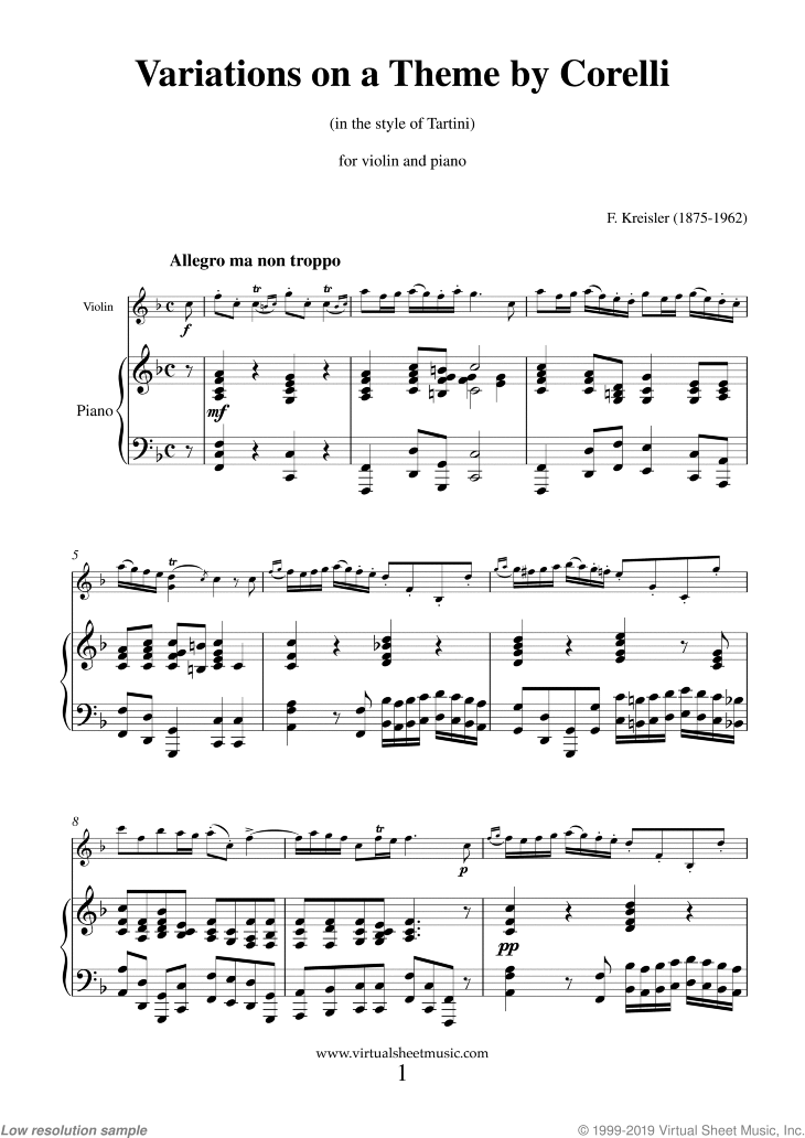 Noten Variations on a Theme by Corelli